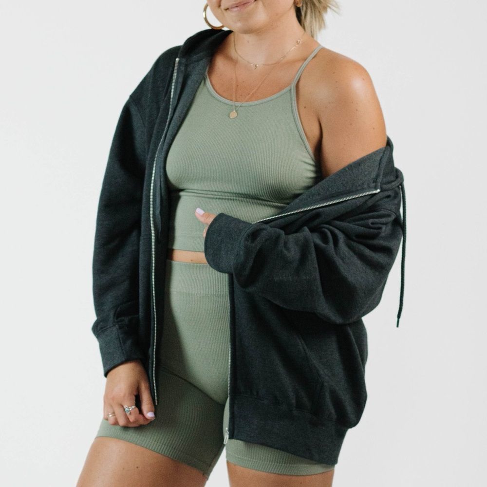 Fleece zip up jacket